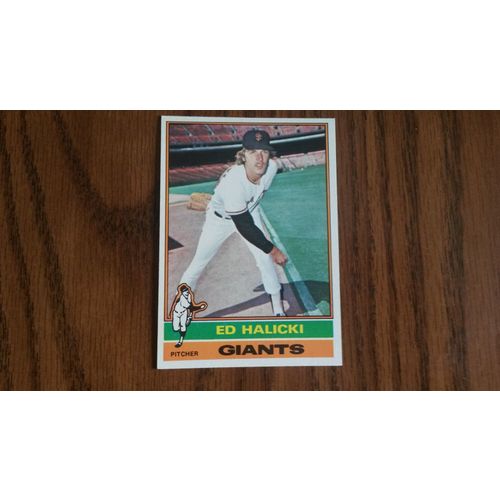 1976 Topps Card # 423 Ed Halicki Very Good-Excellent (4) San Francisco Giants