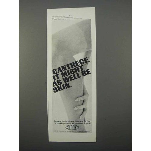 1966 Du Pont Cantrece Fiber Ad - Might As Well be Skin