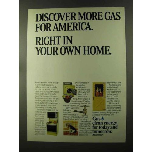 1973 AGA American Gas Association Ad - Discover More