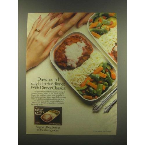 1985 Armour Dinner Classics Veal Parmigiana Ad