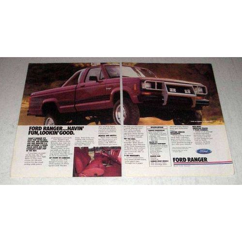 1987 Ford Ranger Pickup Truck Ad - Havin' Fun
