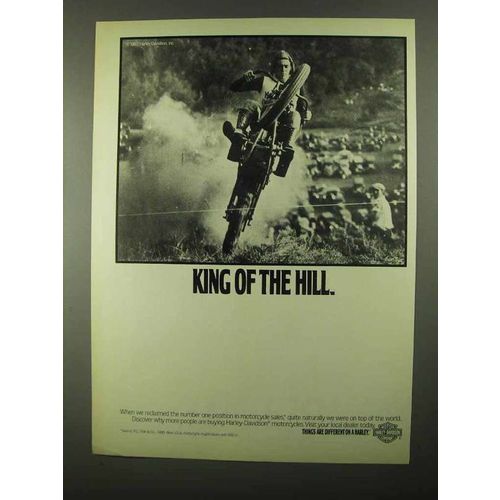 1987 Harley-Davidson Motorcycles Ad - King of the Hill
