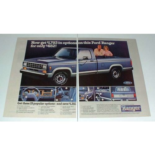 1987 Ford Ranger XLT Pickup Truck Ad - Now Get Options