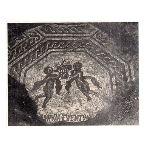 5 X 4 inch photo of a ROMAN MOSAIC #