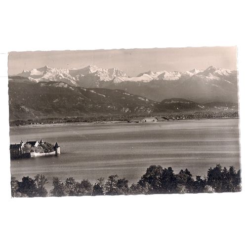 LINDAU, GERMANY used vintage postcard RP stamp removed =