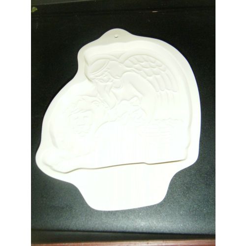 Longaberger Pottery 1993 Peace Angel Series Cookie Mold w/Box