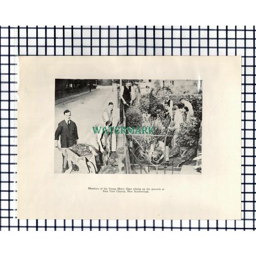 (7779) Young Men's Class Park View Church New Scarborough - 1936 Cutting