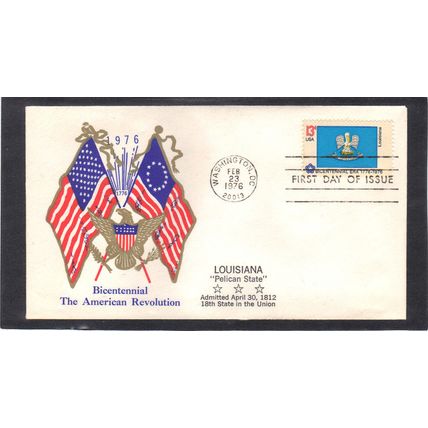 FDC Boerger Cachets 1650 13c Louisiana (Cachet-U/A) CV00705