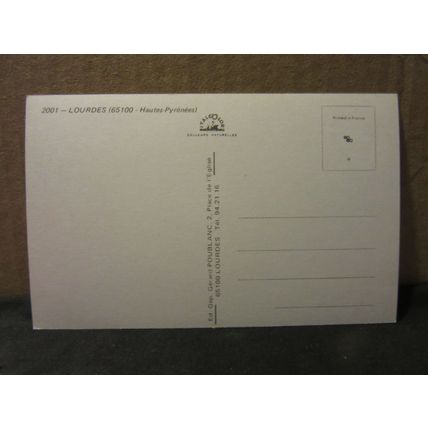LOURDES, FRANCE multiview unused vintage postcard 9 views =