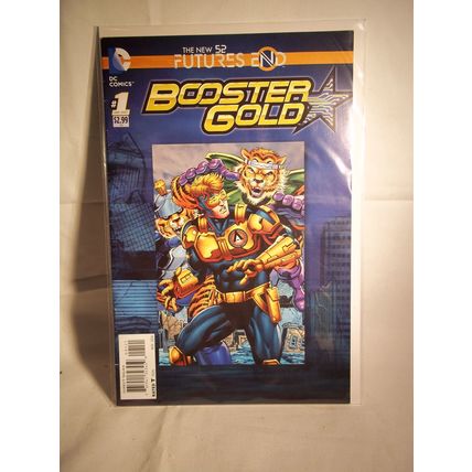 Booster Gold: Futures End #1 VF/NM; DC | Lenticular Cover New 52*