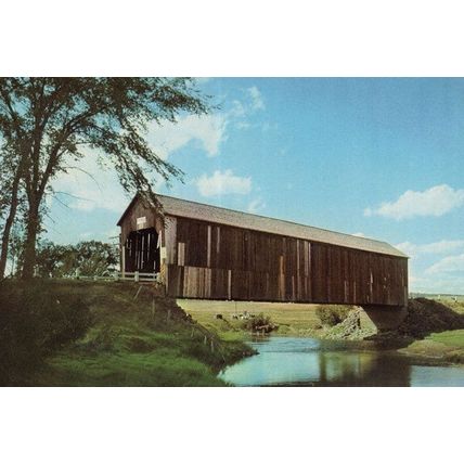 Covered Bridge Sussex New Brunswick NB Canada Canadian Postcard