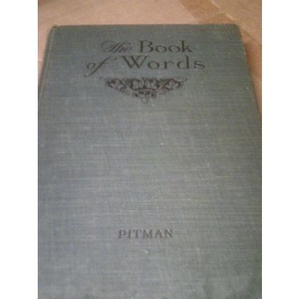 Book of Words vintage hardcover Pitman