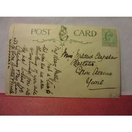 A HAPPY CHRISTMAS, used antique postcard by Wildt & Kray c.1905 not franked =