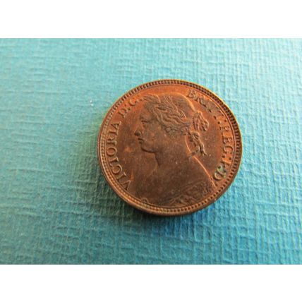 1875 H QUEEN VICTORIA FARTHING HEATON MINT BIRMINGHAM. (uebid)