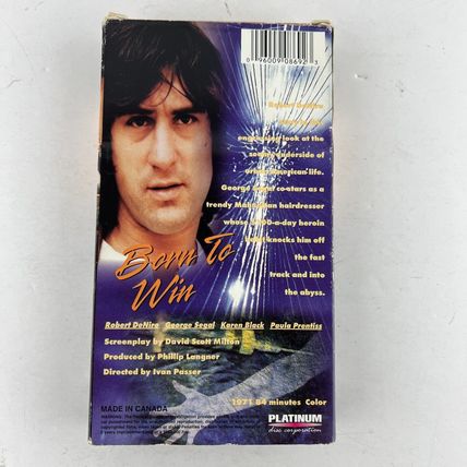 Born to Win VHS Video Tape 1971 Robert De Niro