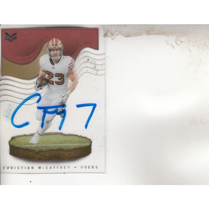 CHRISTIAN McCAFFREY 2023 AUTOGRAPHED CHRONICLES SAN FRANCISCO 49ERS FULLBACK