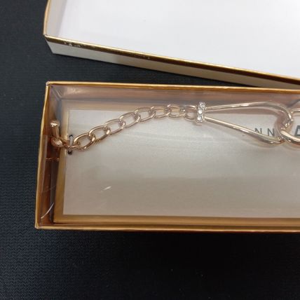 Anne Klein Chunky Gold Plated Unusual Rope Knot Chain Matte Vintage Bracelet NEW