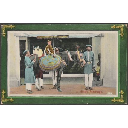 A Hindu Marriage, c.1910 - Postcard