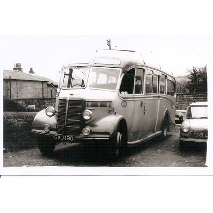 Black & White Photo of Silver Service of Darley Dale - GVJ 190 ex. Llangrove Chs