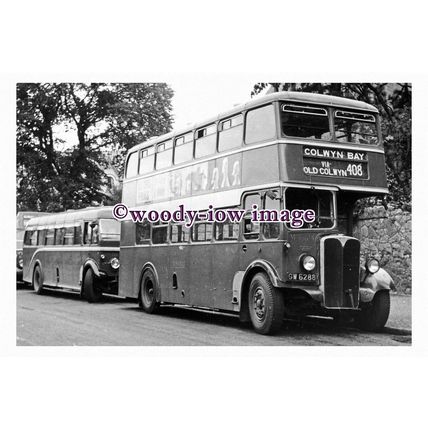 pu1137 - Crossville Bus no MA604 , reg GW 6288 to Colwyn Bay - print 6x4