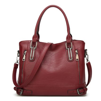 Women's Handbag Large Leather Shoulder Bag Red