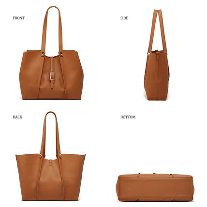 Women Fashion Handbags Wallet Tote Bag Shoulder Bag 3pcs Brown