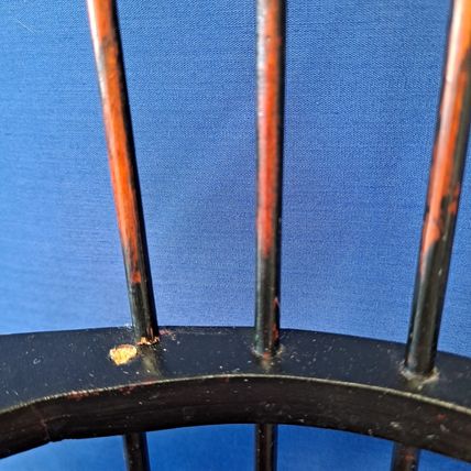 Windsor COLONIAL Wood Spindle Back School 16" DOLL DESK CHAIR Wooden