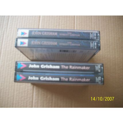 John Grisham-The Rain Maker & The Street Lawyer-2 audiobooks on cassettes