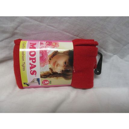 Mopas Girl's Fashion Tights Size S 1-3 Years Style GT100 Color Red