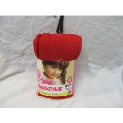 Mopas Girl's Fashion Tights Size S 1-3 Years Style GT100 Color Red