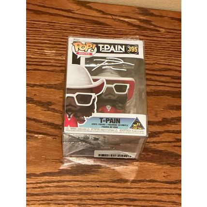 Funko Pop! Rocks - T-Pain #395 Facsimile Laser Autographed (Box & Protector)