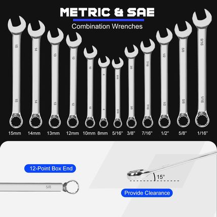 Prostormer Mechanic Tool Set, 240-Pieces Universal Household Auto Repair Tool Ki