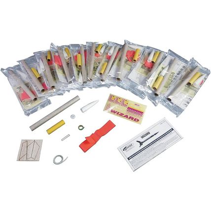 Estes - 1754 Wizard Flying Model Rocket Bulk Pack (Pack of 12) | Intermediate Ro