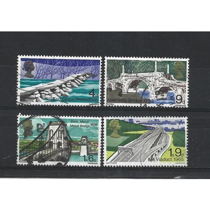 GB.British Bridges set of 4.Fine Used.Jul25