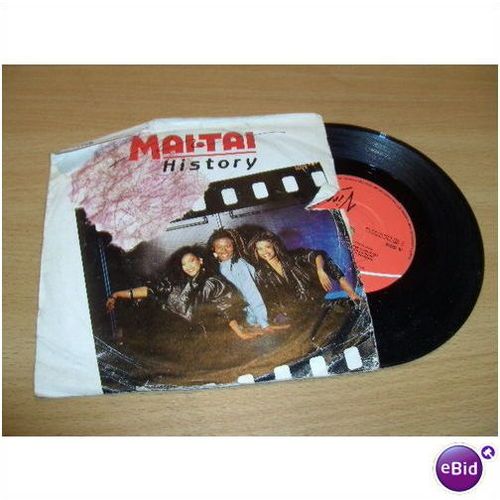 mai tai, history. 1985 7" p/s. virgin, vs 773