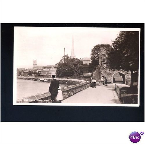 WORCESTER The Promenade Postcard by Kingsway