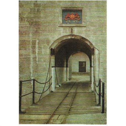 Hurst Castle, Hampshire - entrance to 19th Century Fort - official postcard