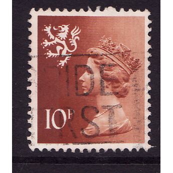 Scotland 10p orange-brown(2B), used stamp, SG S29 #2