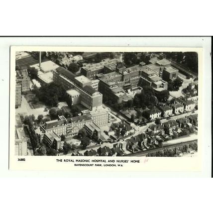 LONDON Royal Masonic Hospital Aerial Postcard (Aerofilms 36882)