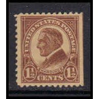 553 1 1/2c Warren Harding Almost Very Fine MMH K4526