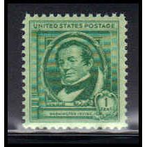 859 1c Washington Irving Fine MNH KA2195