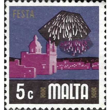 MALTA, Fiesta, violet 1973, 5c