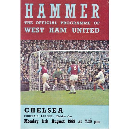 WEST HAM UNITED v CHELSEA LEAGUE DIVISION ONE 1969/70
