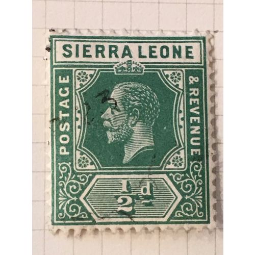 Sierra Leone KGV 1919 ½d Deep Green Used SG 112d stamp postage king george