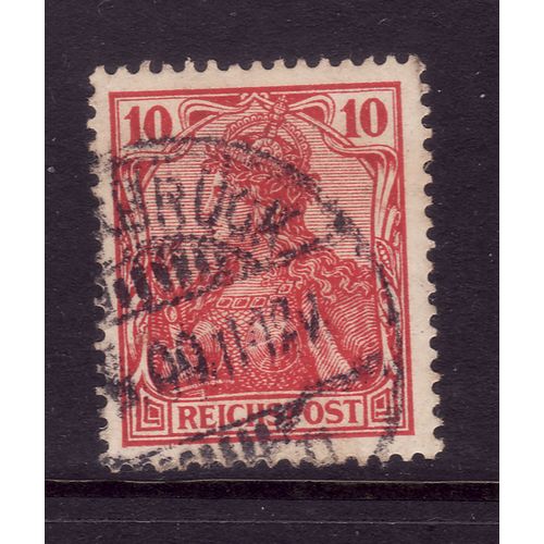 GERMANY 1899 REICHS POST GERMANIA 10pf RED SG 55 FINE USED