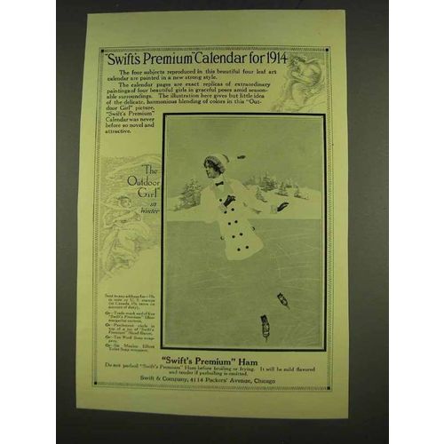 1913 Swift's Premium Ham Ad - The Outdoor Girl