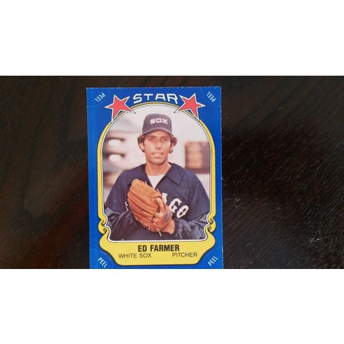 1981 Fleer Star Sticker Card # 114 Ed Farmer Excellent (5) Chicago White Sox