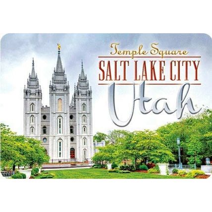Salt Lake City Utah Temple Square 3D Fridge Magnet