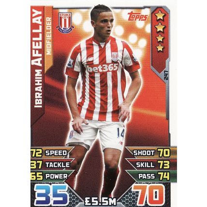 Match Attax 2015/2016 247 Ibrahim Afellay Stoke City