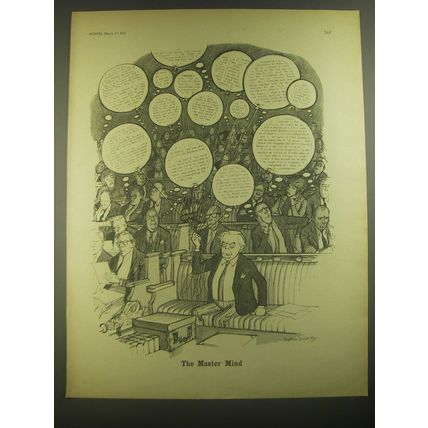 1967 Cartoon by Norman Mansbridge - The Master Mind